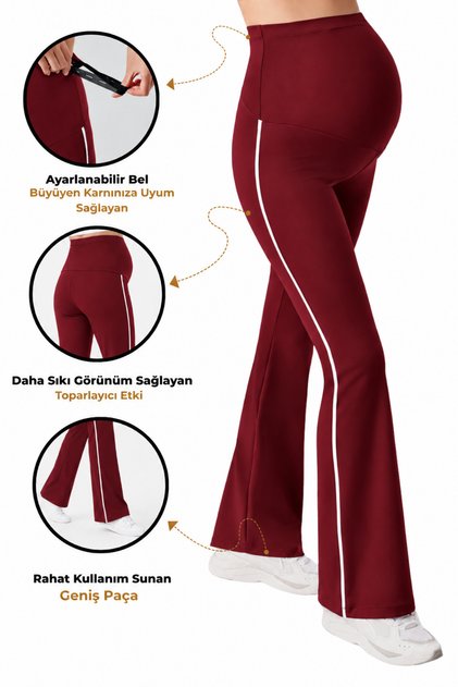 Wide Leg High Waist Flexible Supportive Maternity Leggings