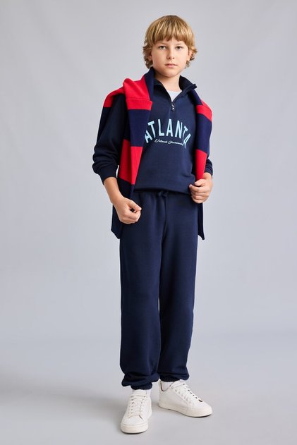 طقم سويت شيرت للأولاد I0291A8/NV256 NAVY
