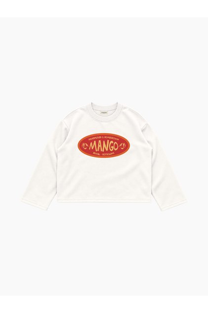 Mango Sticker Uzun Kollu T-Shirt