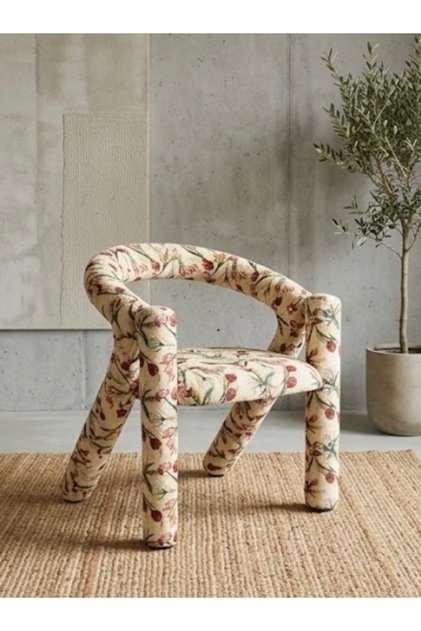 Modern Design Accent Chair Tufted Fabric Side Chair