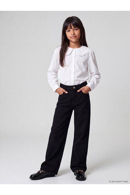 I Balloon Fit Girls' Gabardine Pants from Freezen Store