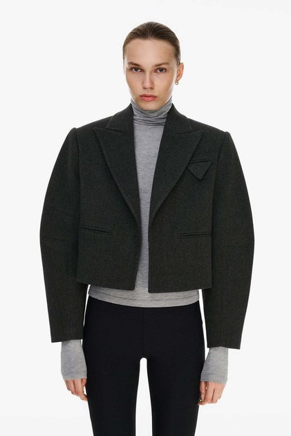 Kaşe cropped blazer