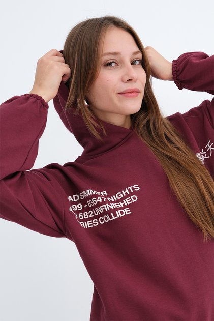 Printed Hooded Sweatshirt S9055