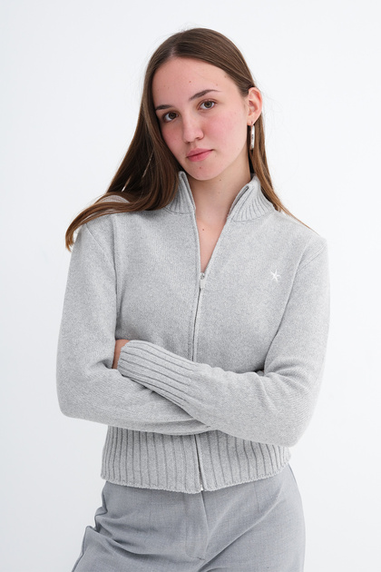 Star Embroidered Knitwear Cardigan H10363
