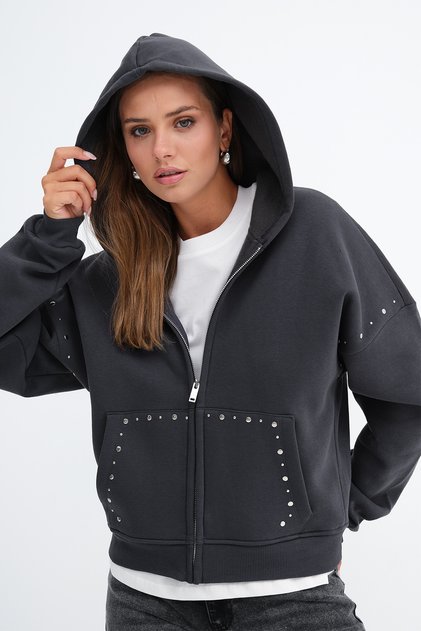 Cardigan cu detalii știftate H13285