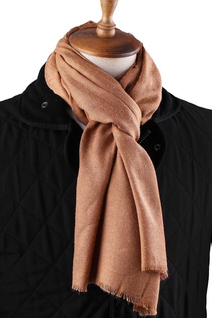 Χρυσό Απλό Σάλι Unisex Kaşkol K636