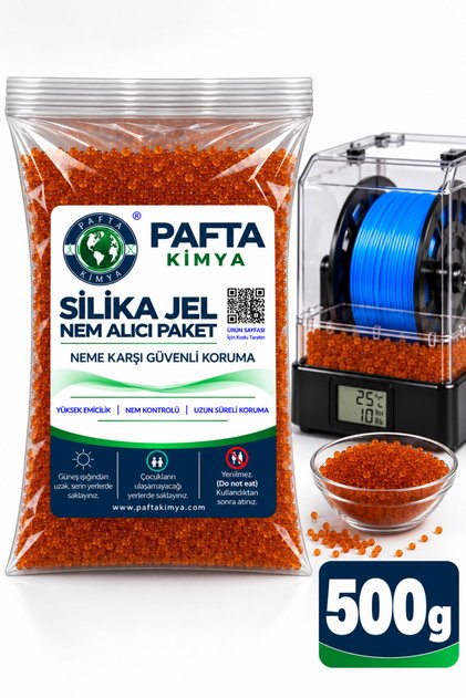 500 Gr Turuncu Silika Jel -Nem Alıcı 1 Adet