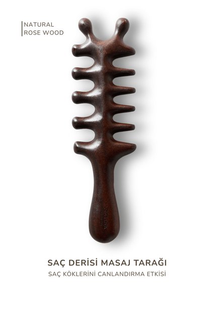 Natural Wooden Scalp and Head Massage Comb
