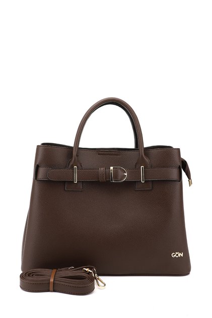 Women's Brown Long Strap Hand and Shoulder Bag