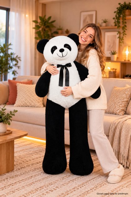 140 Cm Papyonlu Panda (%100 Yerli
