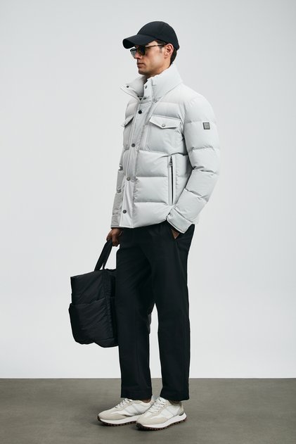 Genıous Goose down Men's Coat Light Gray