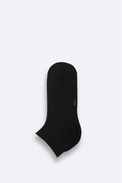Men's Black Booties Socks B008528