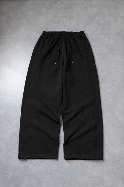 Gravity Black Super Baggy Men's Sweatpants with Stoppers