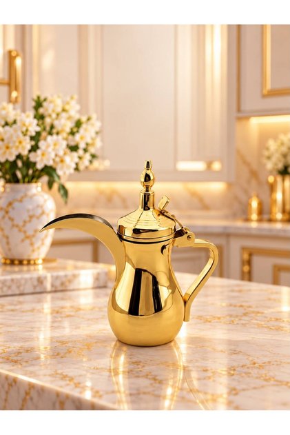 Saudi coffee pot, gold, size 26