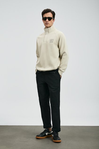 Tom Fashion Men's Chino Pants Slim Fit Black