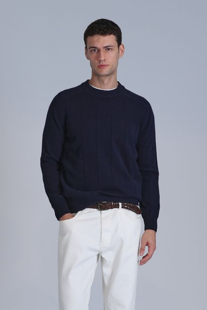 Light Men's Sweater Navy Blue