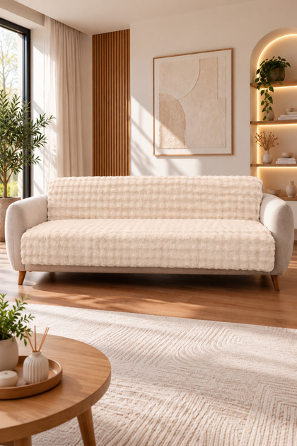 Bubble Sofa Cover | 175X215 cm | Non-Slip, Soft Texture, Durable | Modern & Stylish Design