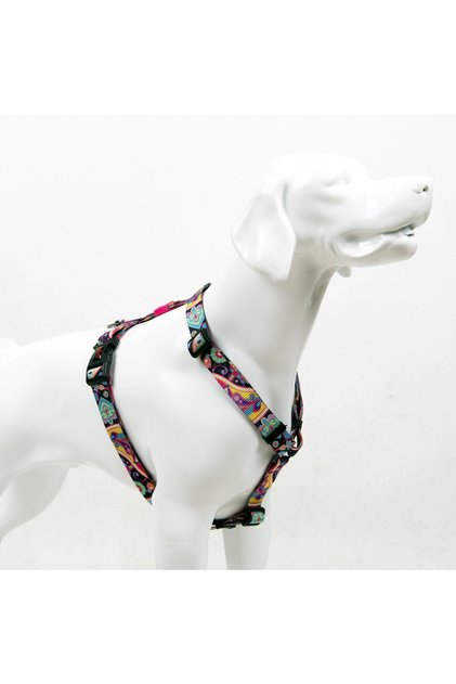 Paisley H-Type Chest Collar Adjustable, Comfortable and Durable Patterned Dog Collar