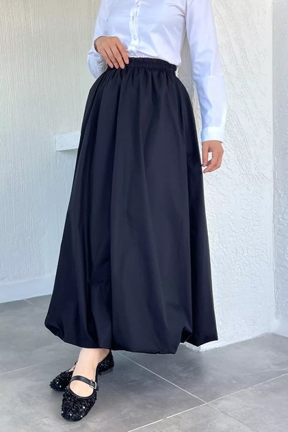 Elastic Waist Hijab Balloon Skirt