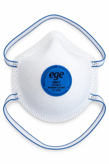 EGE 2403 V FFP2 NR D Ventilli Toz ve Solunum Maskesi 10 Adet