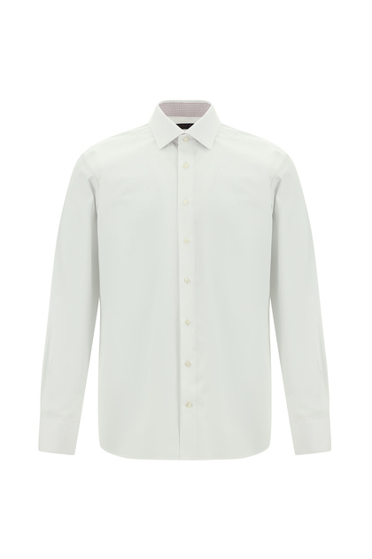 Long Sleeve Classic Patterned Cotton Shirt