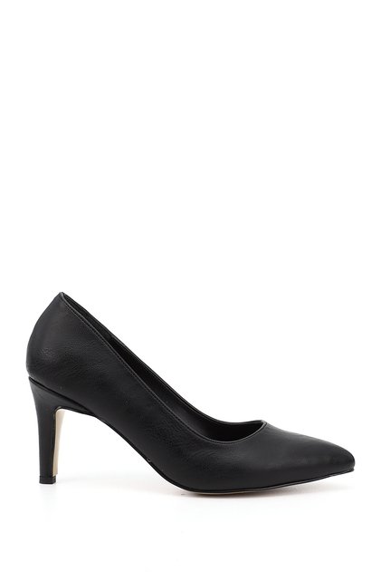 Women's Black Pointed Toe Thin Heel Stiletto