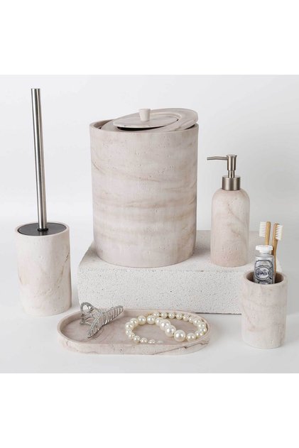 Travertine Bathroom Set Beige