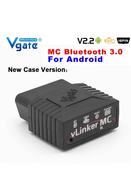 جهاز فحص OBD2 بتقنية البلوتوث 3.0 Vgate VLinker MC ELM327 V2.2، متوافق مع بلوتوث 3.0 و4.0، ماسح ضوئي OBD 2 لـ BimmerCode FORScan A