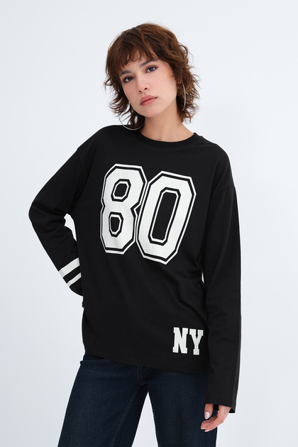 Printed Long Sleeve T-Shirt P9083