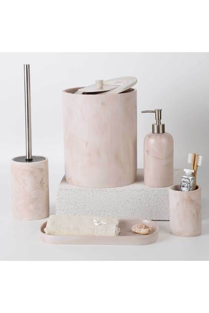 Marble Bathroom Set Taupe