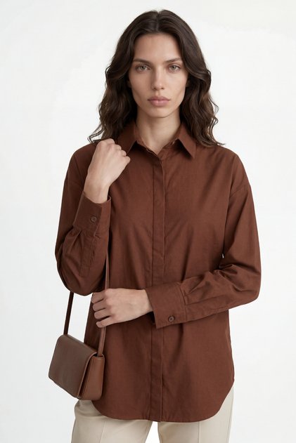 Oversize Long Basic Shirt