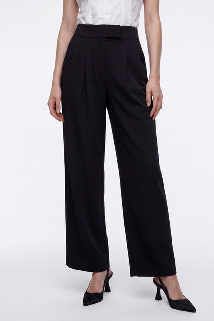 Lycra Velcro Closure Pocket Palazzo Pants