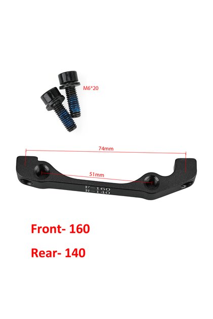 Model A Zoom XTECH HB100 Hydraulic Disc Brake Adapter 140/160/180mm Bracket Front & Rear Caliper Mou
