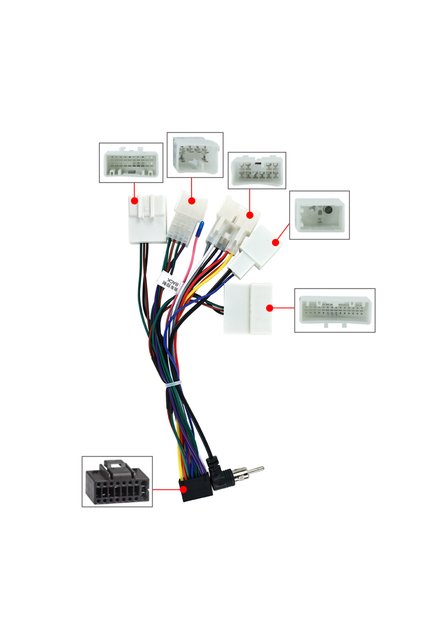 CABLE-5TY Android Radio Cable Adapter Accessories for TOYOTA Corolla Highilander VIOS YARIS RAV4 Nav