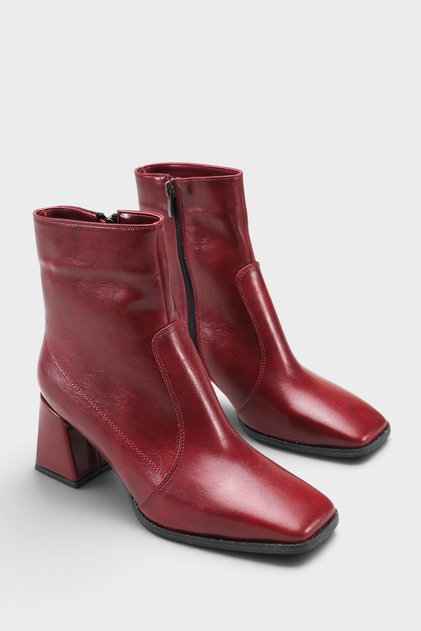 Anjela Blunt Toe Side Zipper Women's Boots