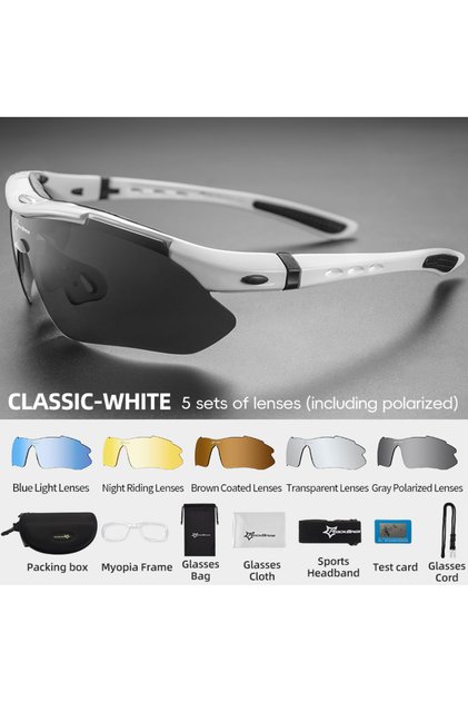 ROCKBROS 10002 Polarized ROCKBROS Cycling Polarized glasses Bike Outdoor Sports Sunglasses MTB Road