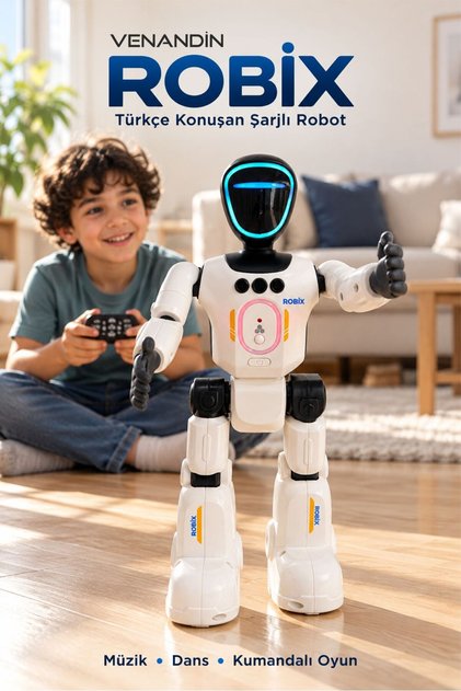 ROBOTİX AKILLI ROBOT ADAM UZAKTAN KUMANDALI YAPAY ZEKA DESTEKLİ AKILLI ROBOT ADAM