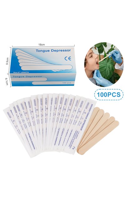50 PCS 30/50/100/200PCS Disposable Tattoo Tongue Depressor Body Waxing Tools Wooden Body Hair Remova