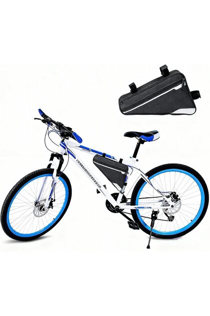 Bicycle Frame Bag, Waterproof Triangle Bike Bag, Top Tube Bag With Phone Storage, Bicycle Storage Bag, Suitable For Mountain And Road Bikes (black)