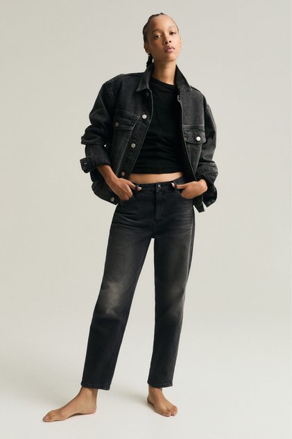 Mom Slim Fit High Waist Jeans