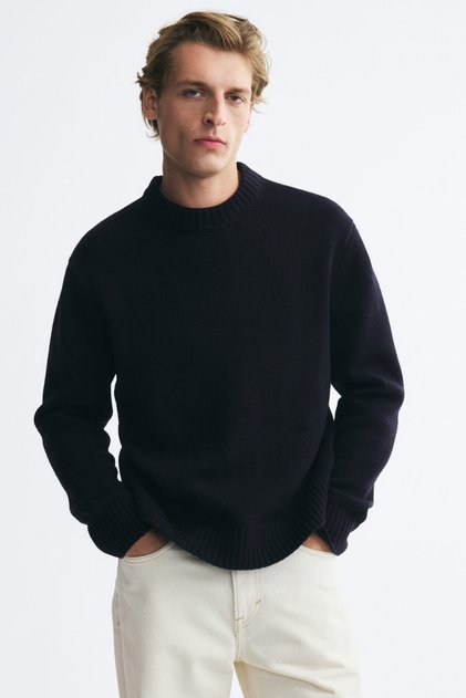 Yün Kazak Relaxed Fit
