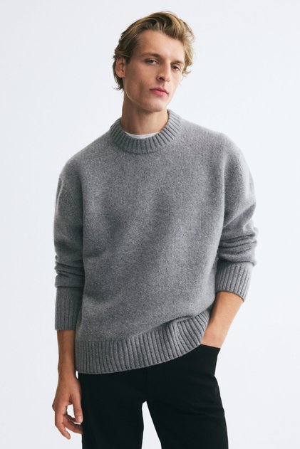 Kaşmir Karışımlı Kazak Relaxed Fit