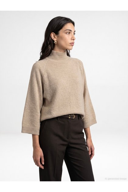 10901 Wool Blend Turtleneck Sweater