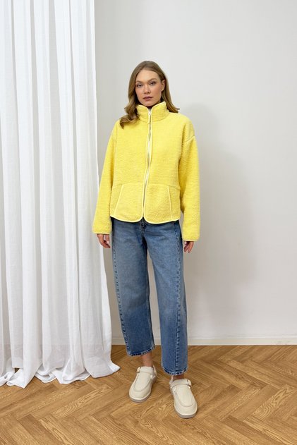 Plain Fleece Cardigan 100-23236
