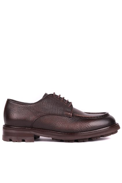 - Genuine Leather Brown Casual Men's Shoes 500-7069