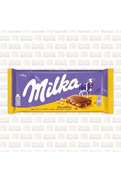 شوكولاتة ميلكا بالارز المقرمش 90 جرام مستورد من المانيا Crispy Rice Chocolate Bar 90g