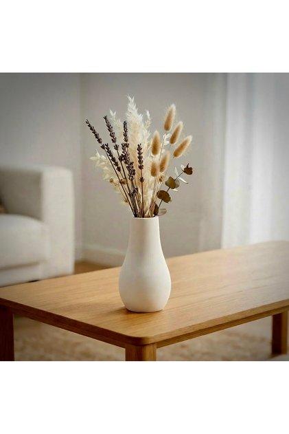 Dekoratif Modern Sade Şık Estetik Pampas Kuru Çiçek Vazosu