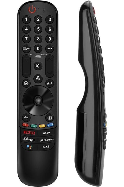 Replacement Remote Control for LG Smart TV AN-MR22GA, Compatible with Magic Remote MR22GA, AKB76039902, Infrared Remote, No Voice Function, for LG Channels TVs