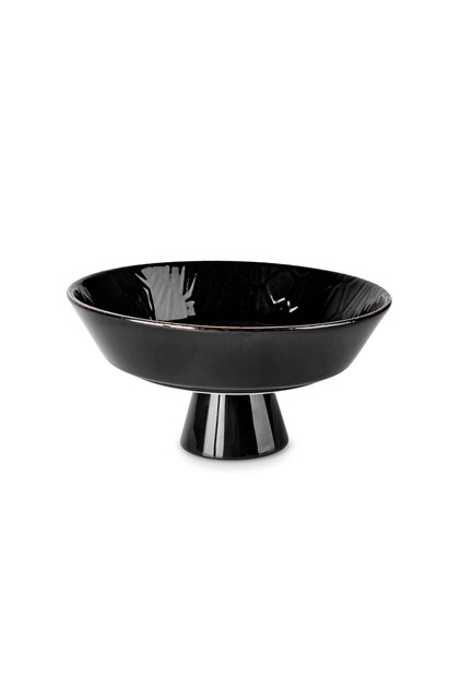 Calvin Ayaklı Kase 24 Cm Siyah