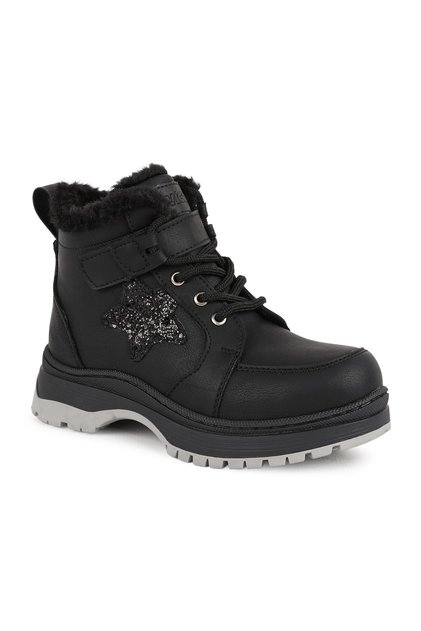 946.433 Punto F Girls' Plush Collar, Sparkling Star Detail, Velcro Lacing, Toothed Lacing, Tan